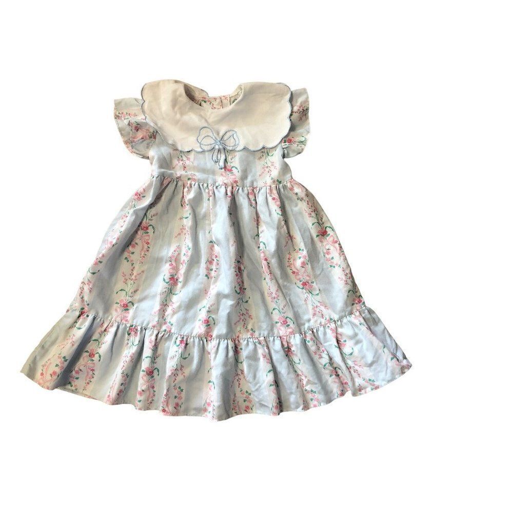 Brights Creek Vintage Dress 4 Summer Cottage UnionโMade Sizeโ4